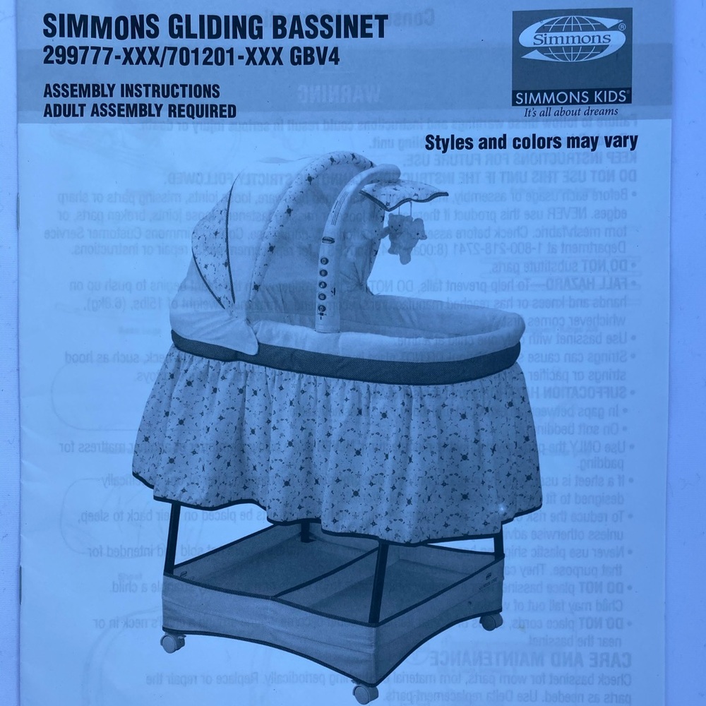 Simmons Gliding Bassinet